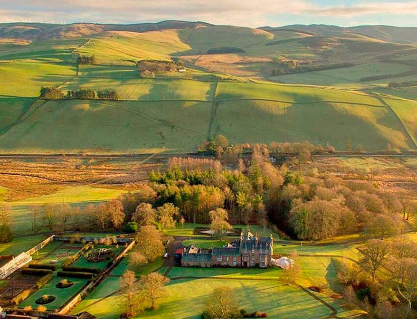 The Cringletie Estate Surrounded By Beautiful Rolling Hills